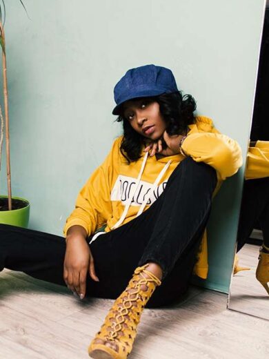 Floral short dress red